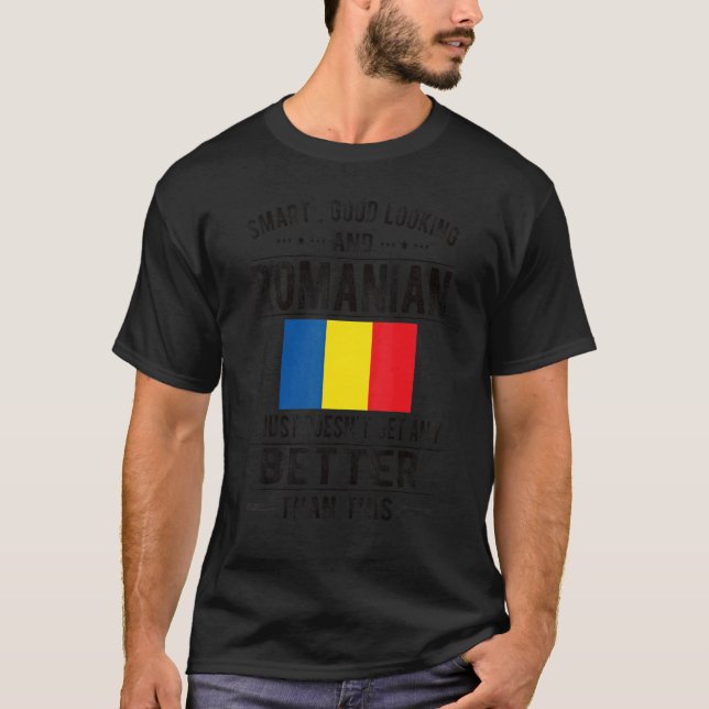 Gute Sicht rumänische Flagge Rumänien rumänische W T-Shirt (Vorderseite)