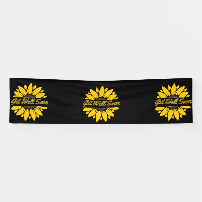 Gute Sonnenblume 2.5x10 Vinyl Banner (Horizontal)