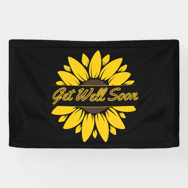 Gute Sonnenblume 2.5x4 Vinyl Banner (Horizontal)