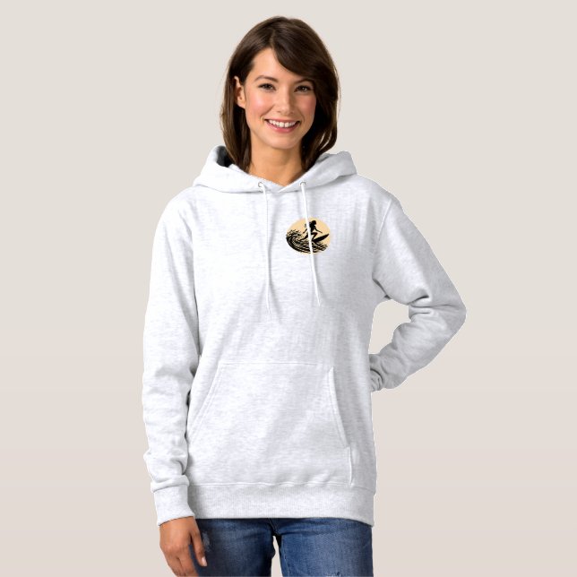 Gute Stimmung & Hochwasser Damen Hoodie (Vorne ganz)