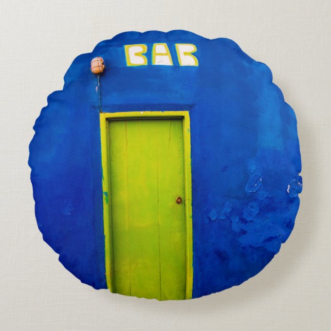 Gute Stunden Rundes Kissen (Vorderseite)