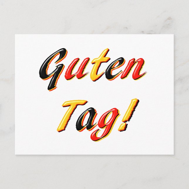 Gute Tagespostkarte Postkarte (Vorderseite)