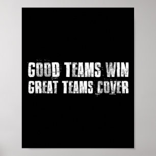 Gute Teams gewinnen große Teams für Motivierend Sp Poster