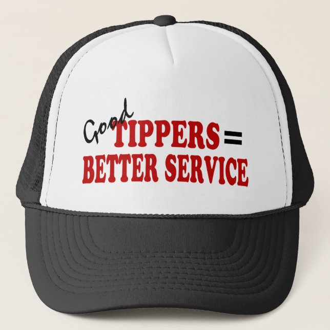 Gute Tipper= besserer Service Truckerkappe (Vorderseite)