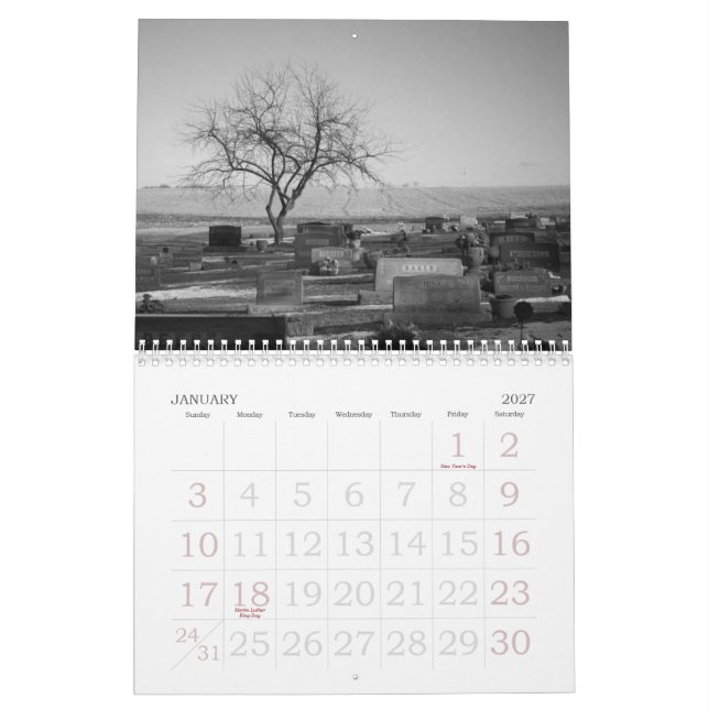Gute Trauer, Ruhm! Kalender 2011 (Jan 2027)