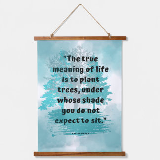 Güte und Erfüllung Weisheit Zitat Wand Kunst Wandteppich Mit Holzrahmen