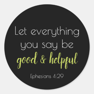 Gute und hilfreiche Schrift Runder Aufkleber