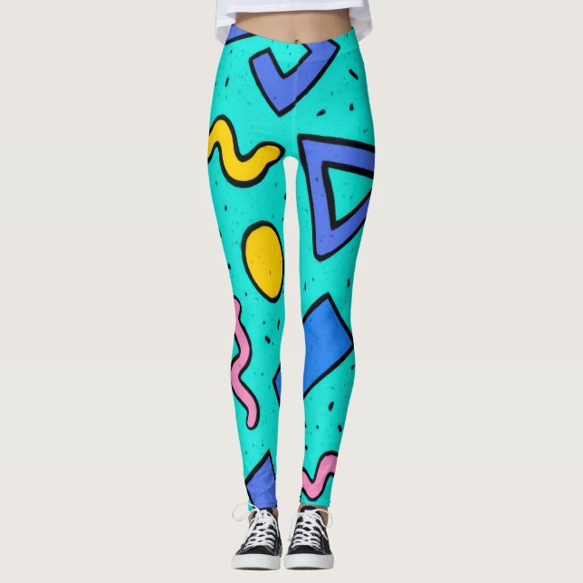 Gute Vibes 90er Baby Leggings (Vorderseite)