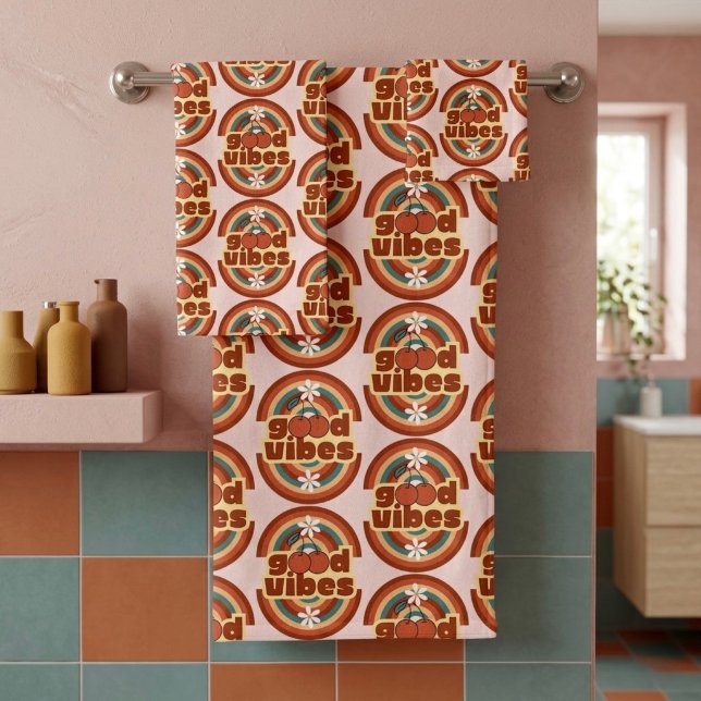 Gute Vibes Badhandtuch Set (Von Creator hochgeladen)