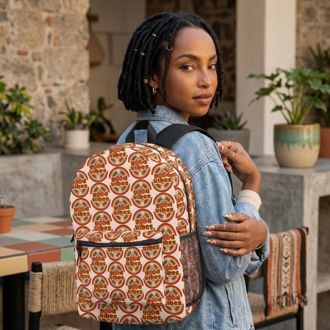 Gute Vibes Bedruckter Rucksack (Von Creator hochgeladen)