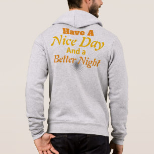 Gute Vibes den ganzen Tag: Luxus-Gold-Text-Balance Hoodie