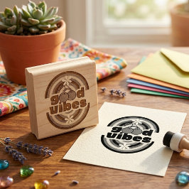 Gute Vibes Gummistempel