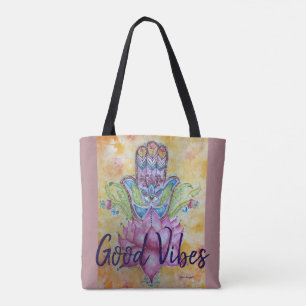 Gute Vibes Hamsa Kunst-Taschen-Tasche