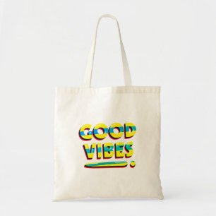 Gute Vibes, inspirierend, Text Tragetasche