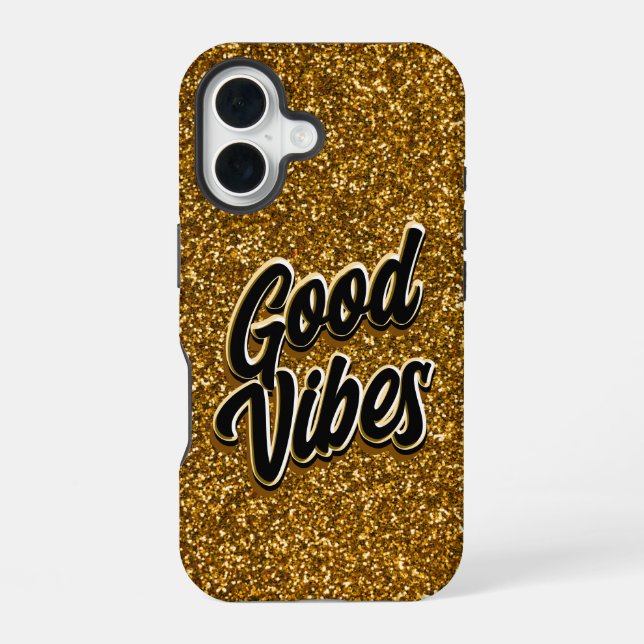 Gute Vibes iPhone 16 Hülle (Rückseite)