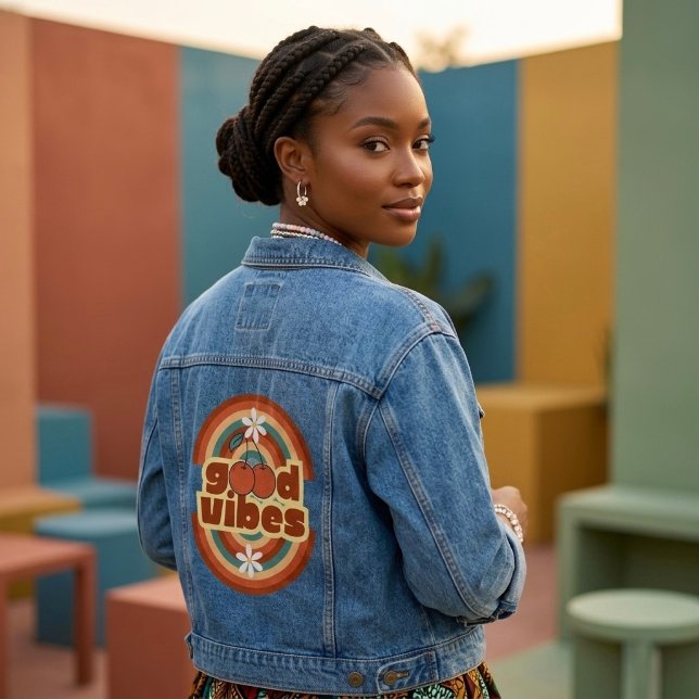 Gute Vibes Jeansjacke (Von Creator hochgeladen)