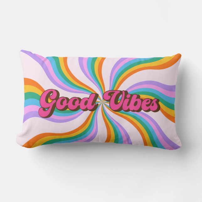 Gute Vibes Lendenkissen (Vorderseite)