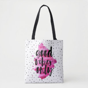 Gute Vibes nur heiß rosa, schicke Tasche