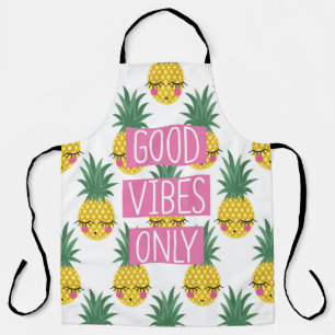 Gute Vibes Pineapples Sommermuster Schürze
