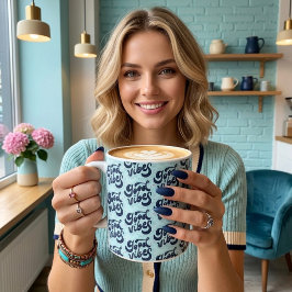 Gute Vibes Riesige Kaffeetasse Jumbo-Tasse