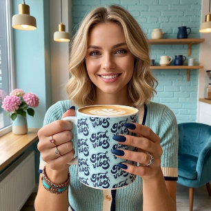 Gute Vibes Riesige Kaffeetasse Jumbo-Tasse