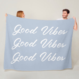 Gute Vibes Sherpa Fleece Wurfdecke
