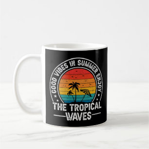 Gute Vibes Sommer Tropische Wellen Kaffeetasse