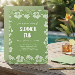 Gute Vibes & Sonnenschein Sommerparty Einladung