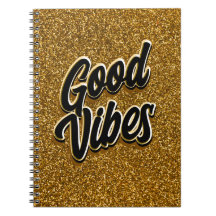 Gute Vibes Spiral Notizbuch