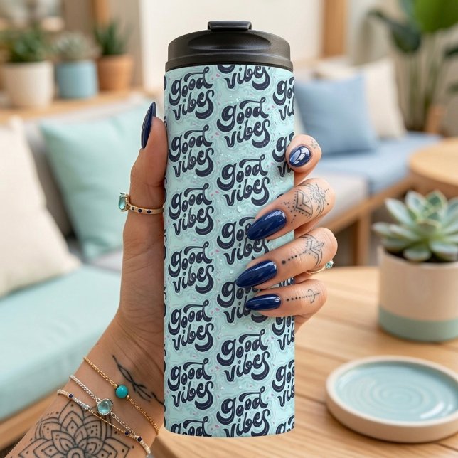 Gute Vibes Thermalbecher Thermosbecher (Von Creator hochgeladen)