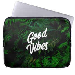 Gute Vibes Tropenleaf Design Laptopschutzhülle