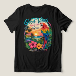 Gute Vibes Tropische Gezeiten Tri-Blend Shirt