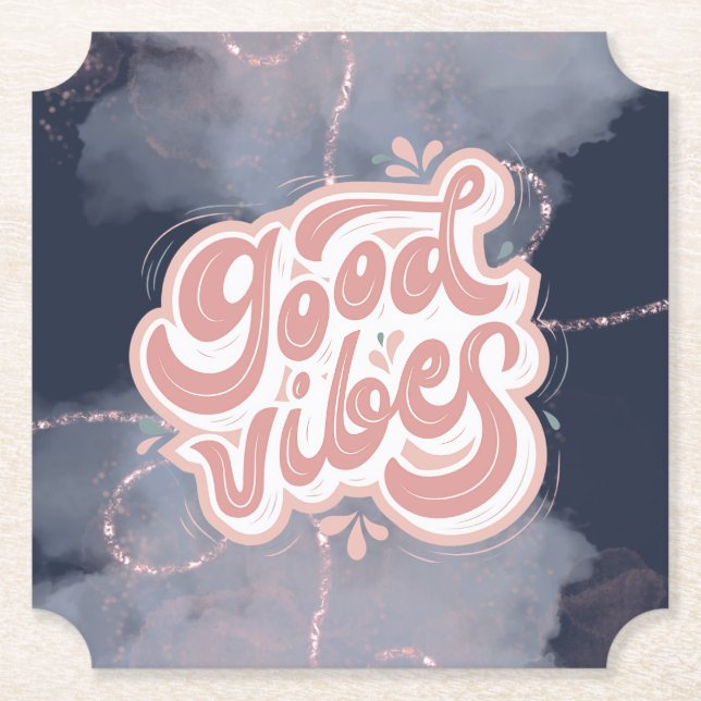 Gute Vibes Untersetzer (Vorderseite)