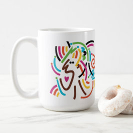Gute Vibrationen Abstrakt Moderne Retro Tasse