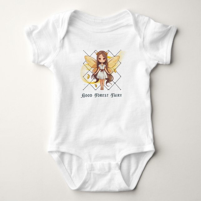 Gute Waldfee Baby Strampler (Vorderseite)