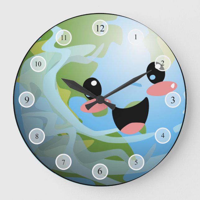 Gute Weltuhr Große Wanduhr (Vorderseite)