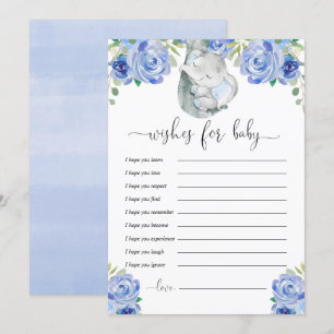 Gute Wünsche für den kleinen blühenden Elefanten Einladung