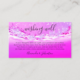 Gute Wünsche für Hochzeit Dollar Geschenk Geld ros Visitenkarte