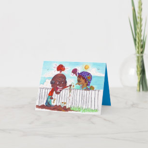 Gute Zäune machen gute Nachbarn Note Card Feiertagskarte