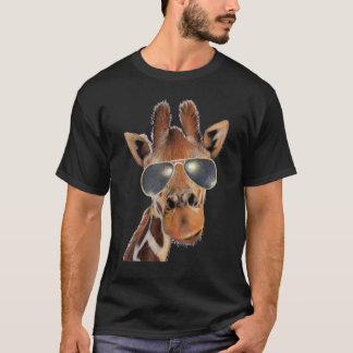 Gute Zeit Giraffe mit Sonnenbrille T-Shirt