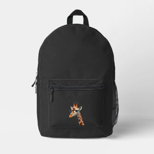 Gute Zeit Hipster-Giraffen-T-Shirt Herren Damen Ch Bedruckter Rucksack