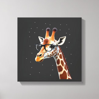 Gute Zeit Hipster-Giraffen-T-Shirt Herren Damen Ch Leinwanddruck