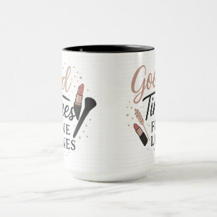 Gute Zeiten, feine Linien (Make-up) Halloween-Ge Tasse