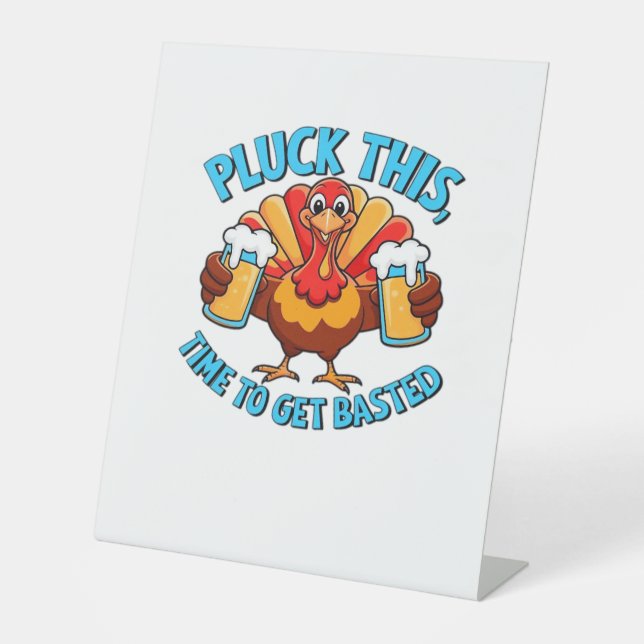 Gute Zeiten glücklich Thamksgiving Klassischer T - Sockelschild (Vorderseite)