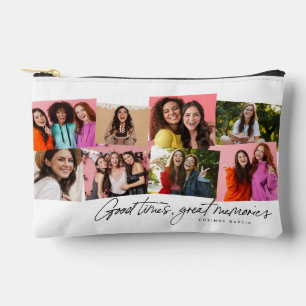 Gute Zeiten große Erinnerungen Spaß Foto Collage Zubehörtasche