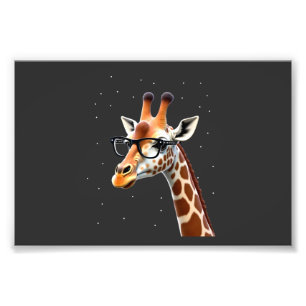 Gute Zeiten Hipster-Giraffen-T-Shirt Herren Damen  Fotodruck