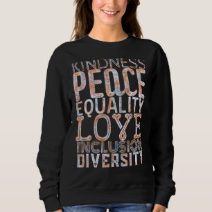 Gütegleichheit Integration Frieden Liebe Vintage K Sweatshirt