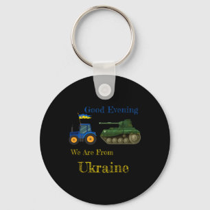 Guten Abend, wir sind aus der Ukraine - Traktor Pu Schlüsselanhänger