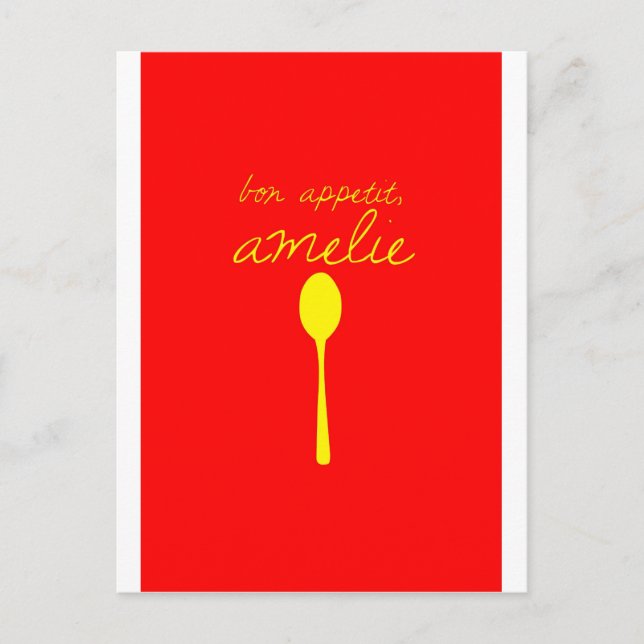 Guten Appetit, Amelie Postkarte (Vorderseite)