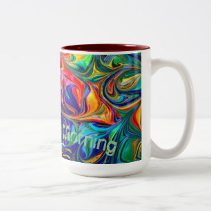 Guten Morgen abstrakte Kunst Trinkbehälter Tasse